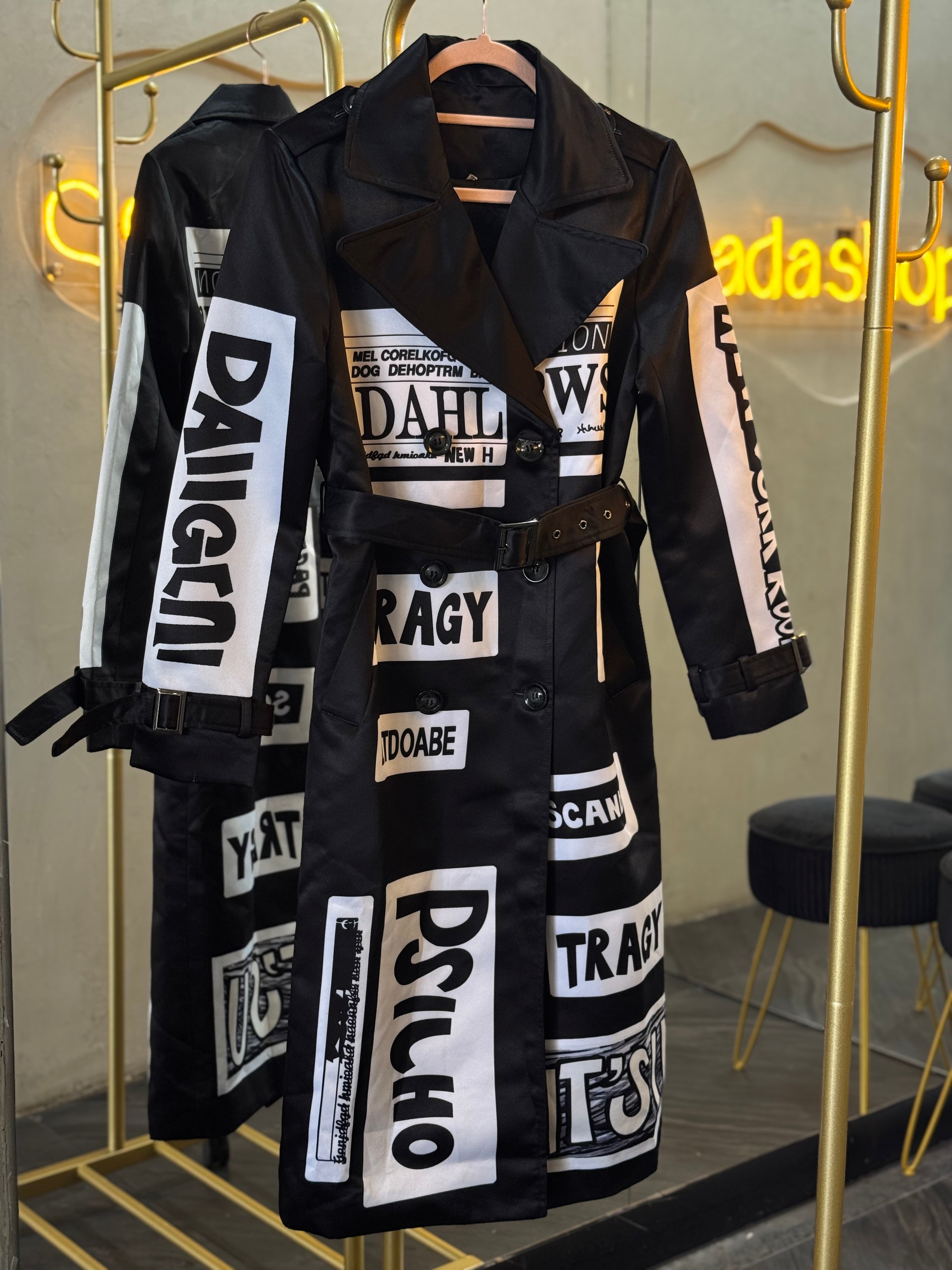 Largo blazer estampado